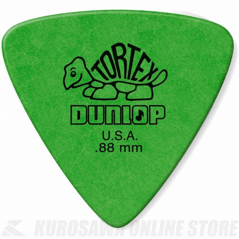 Jim Dunlop TORTEX TRIANGLE GUITAR PICK 0.88mm - GREEN 431R（新品）【楽器検索デジマート】