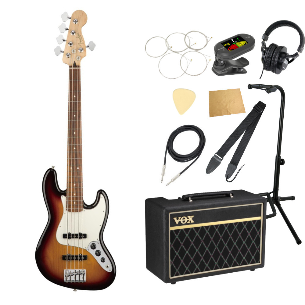 Fender フェンダー Player Jazz Bass V PF 3TS 5弦エレキベース VOX