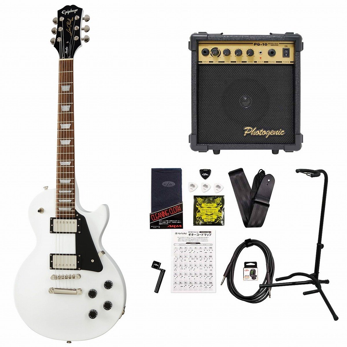 Epiphone inspired by Gibson Les Paul Studio Alpine White