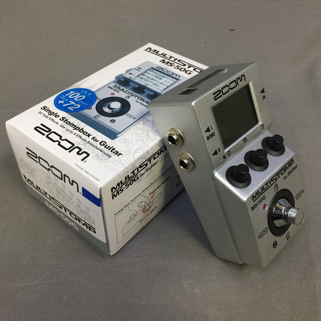 ZOOM MS-50G マルチストンプ 中古品　増設スイッチ付き ZOOM MS-50G 増設スイッチ セット（中古）【楽器検索デジマート】