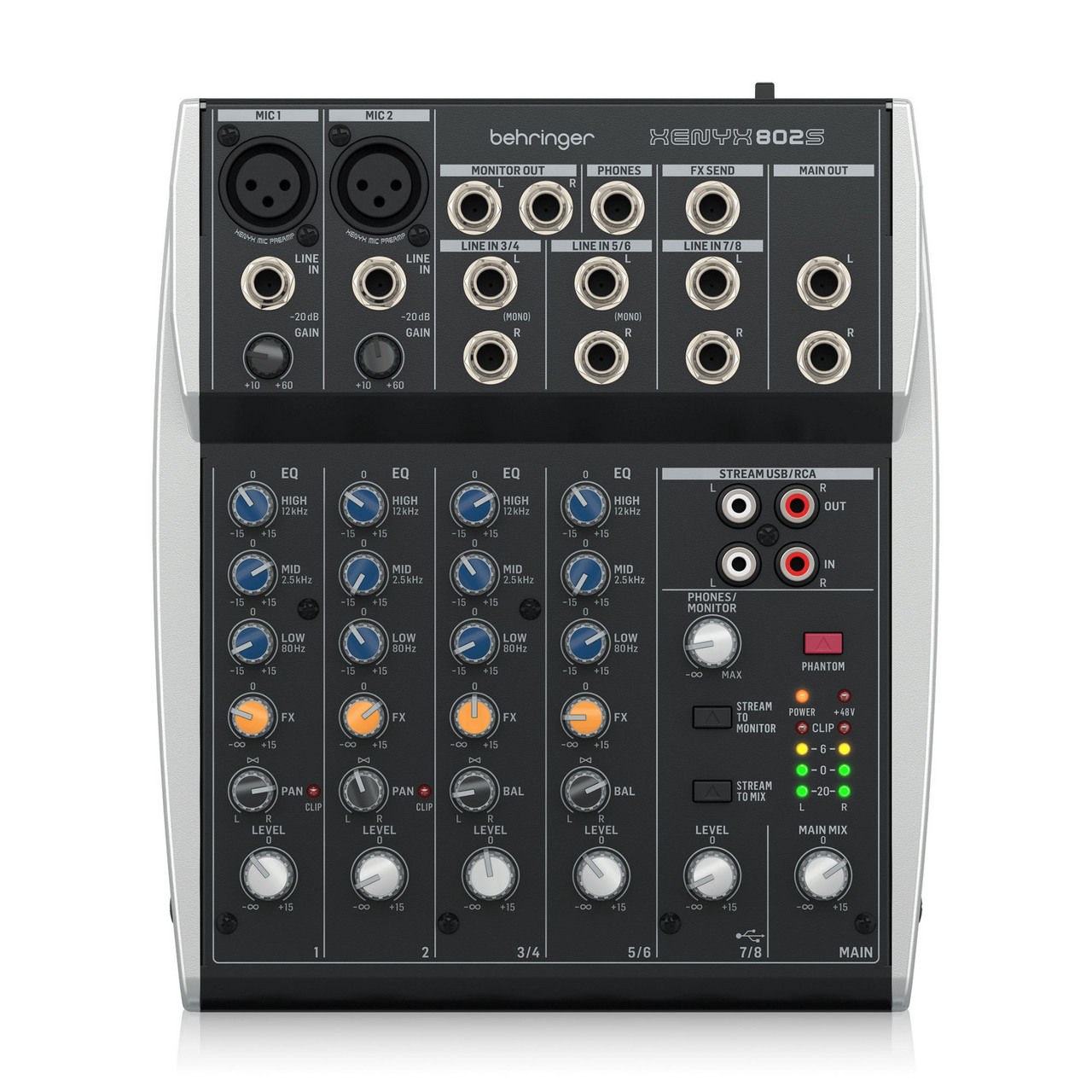 Behringer Q802USB XENYX XM1800sマイクセット-