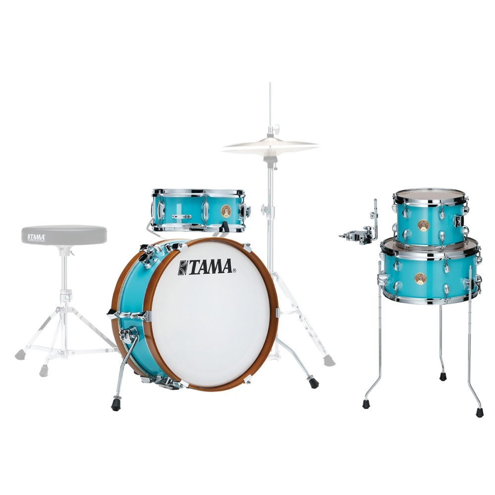 Tama LJK28S-AQB ＆ LJKT10F14-AQB CLUB-JAM MINI KIT ドラムセット