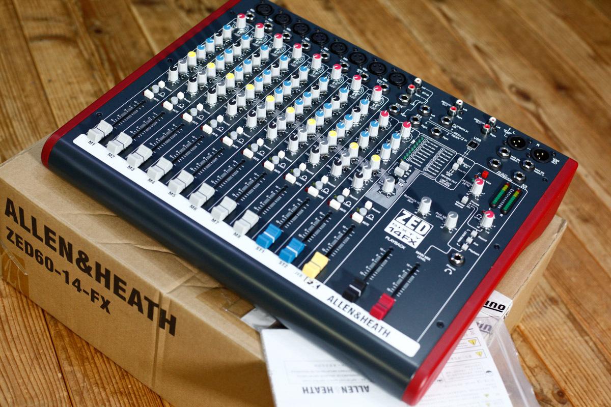 ALLEN & HEATH ZED60-14FX USBオーディオインターフェース機能付き