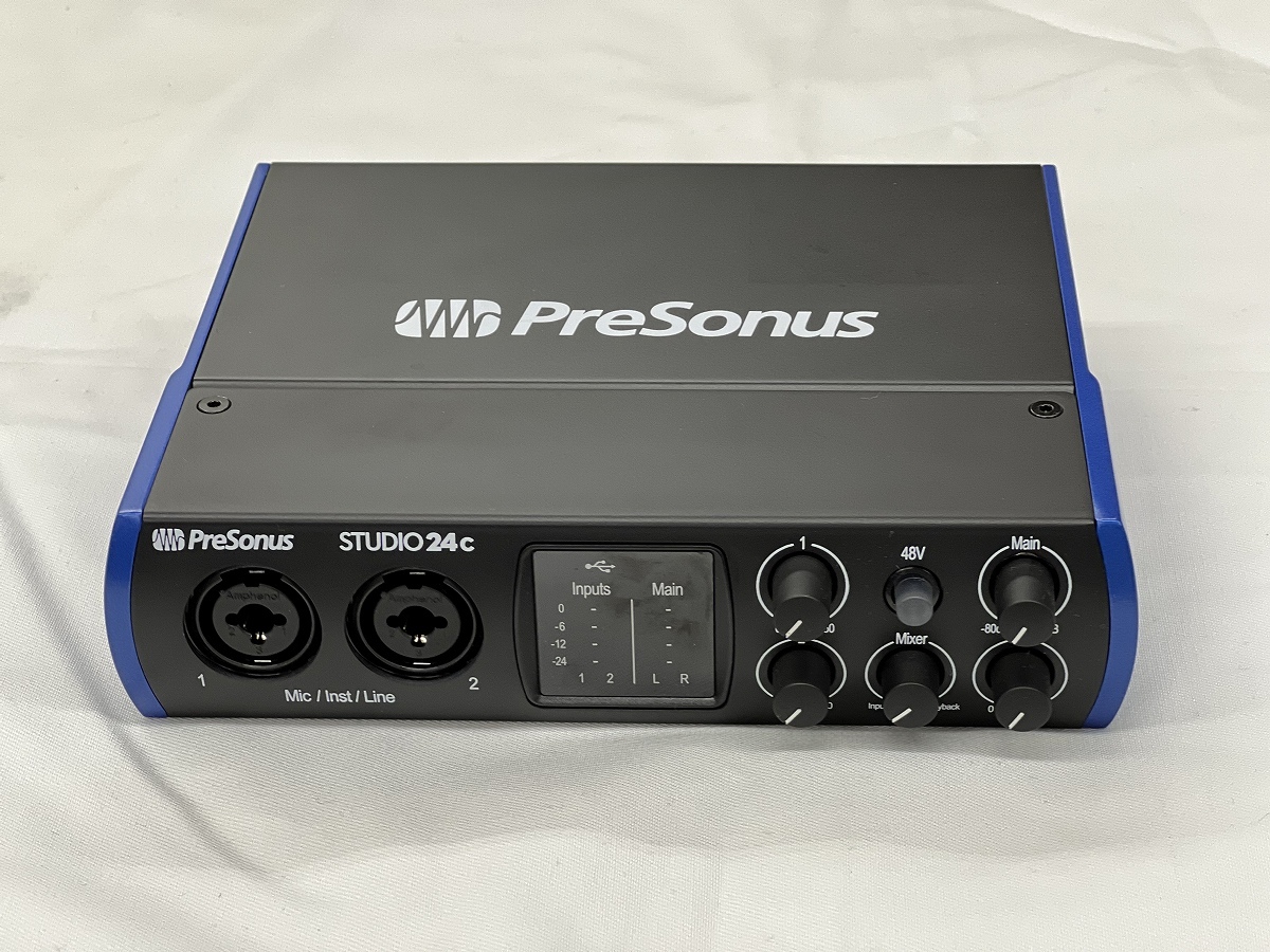 PreSonus Studio 24c USB Type-C オーディオ/MIDIインターフェース