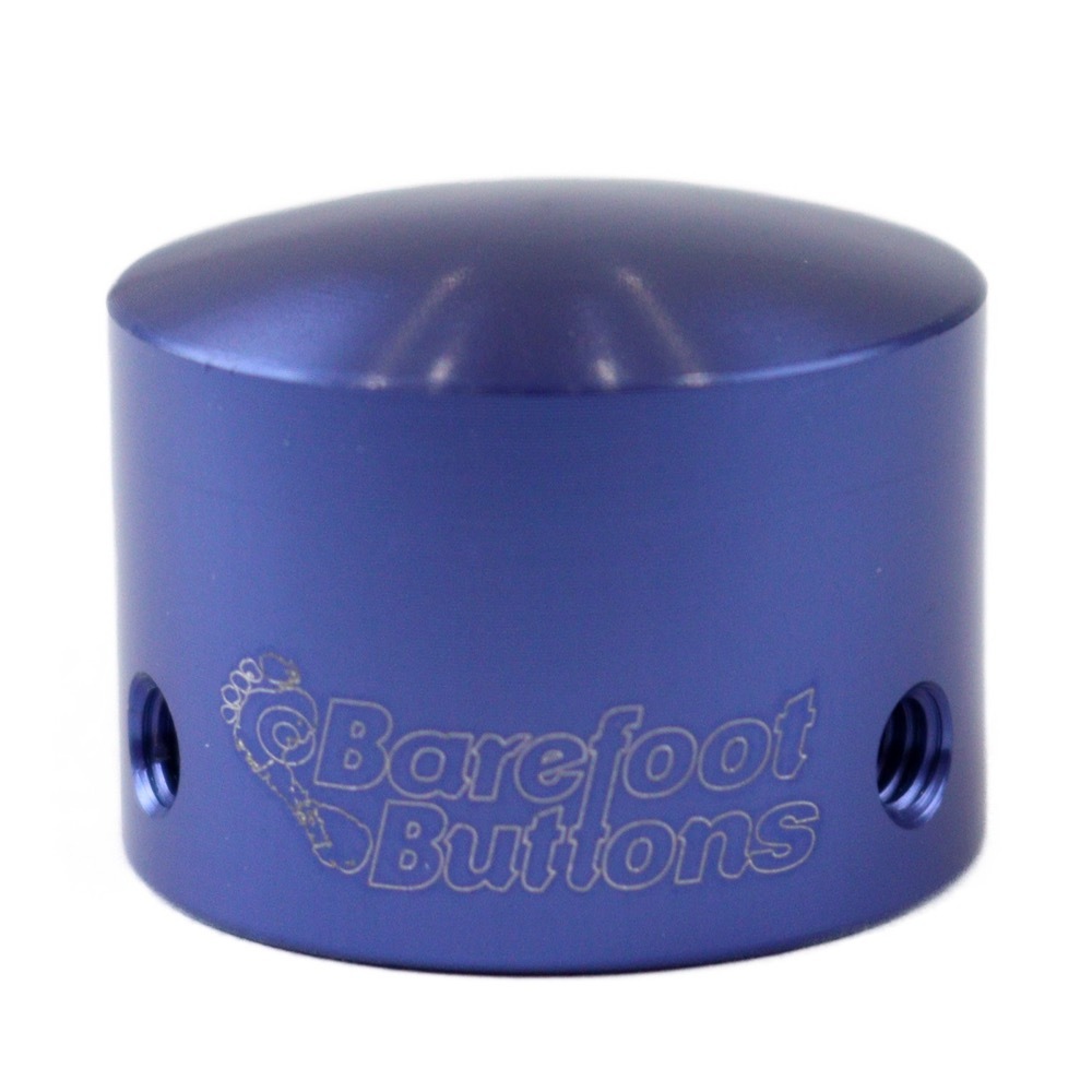 オープニングセール】 Barefoot Buttons V1 Tallboy Dark Blue エフェクターフットスイッチボタン 