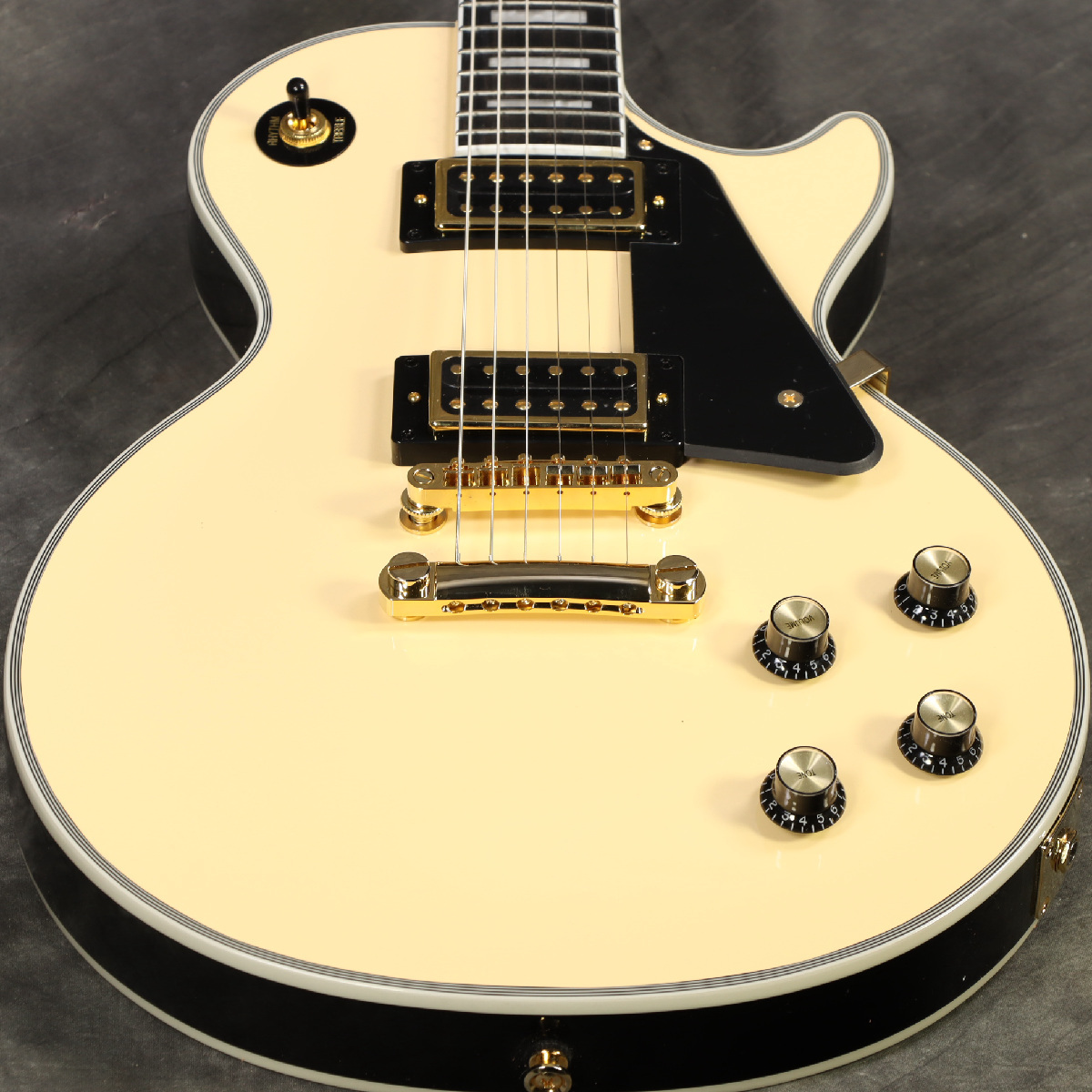 Epiphone Les Paul Custom Antique Ivory (Black Back) [Exclusive