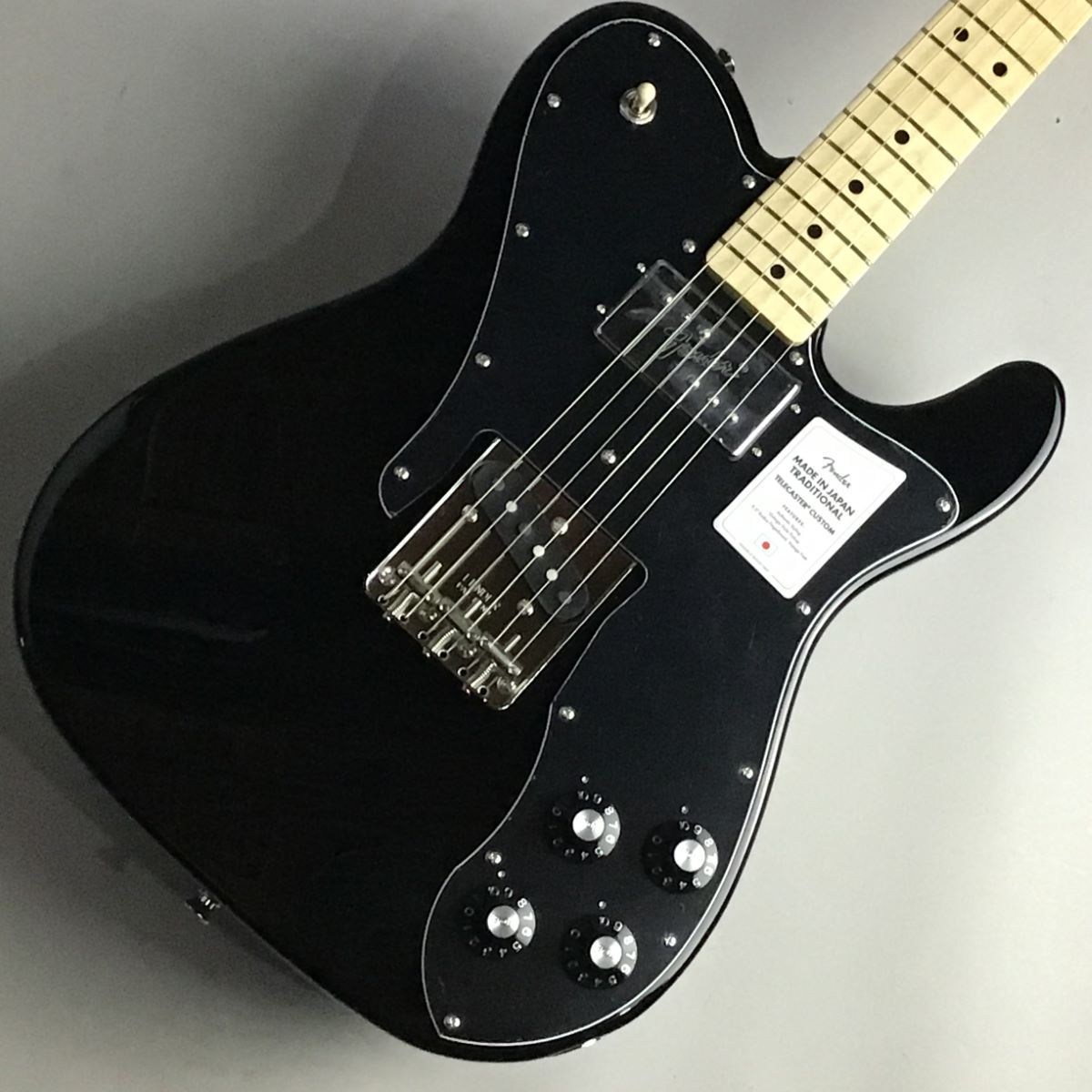 Fender Made in Japan Traditional 70s Telecaster Custom， Maple Fingerboard，  Black【フェンダージャパンテレキャスターカスタム】-