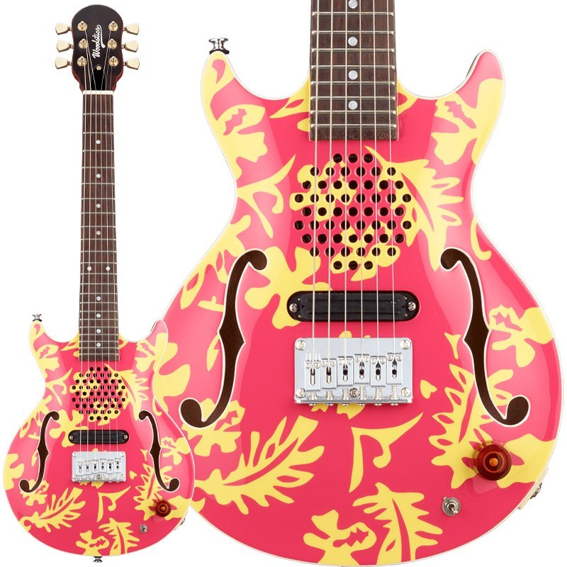 Ken　WS-MINI　by　Aloha)[Produced　Yokoyama]【横山健プロデュースブランドWoodsticsの第一弾モデル！】-　ALOHA(Pink　Guitars　Woodstics　Yellow