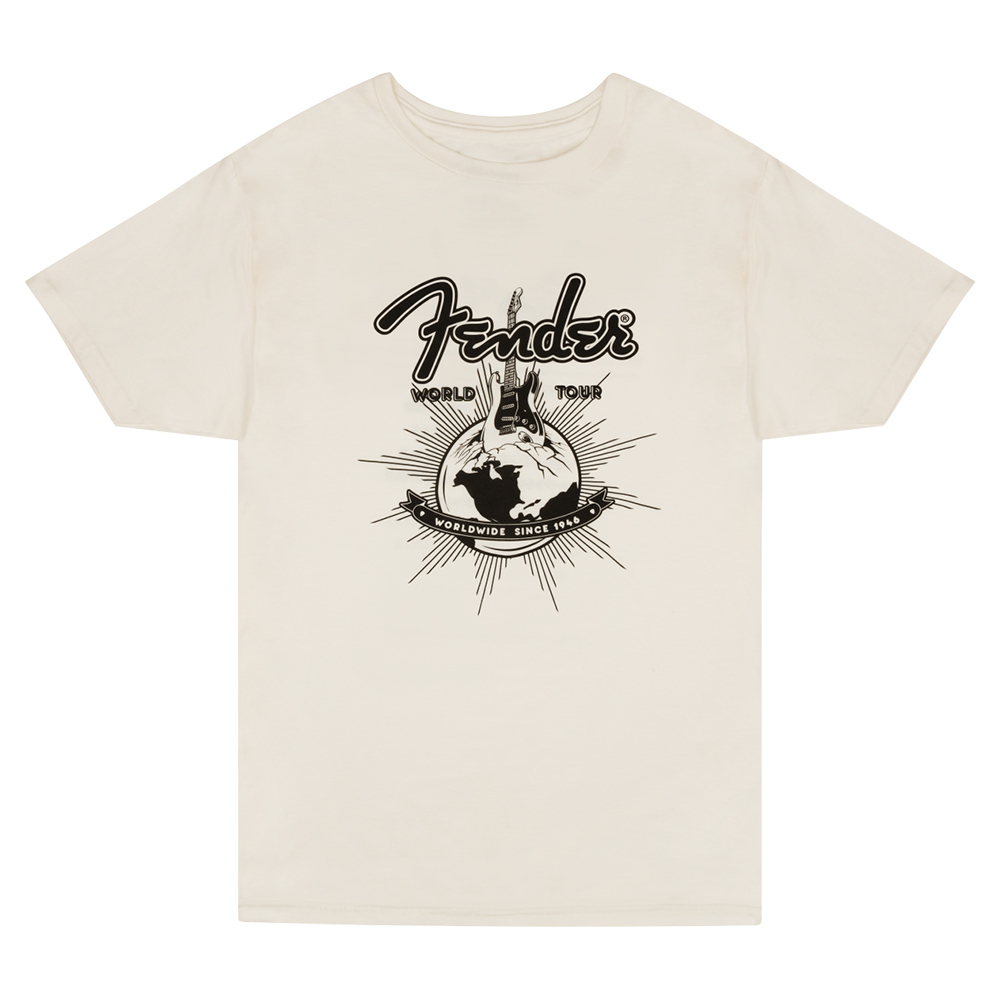 Fender フェンダー World Tour T-Shirt Vintage White XL Tシャツ 半袖 ...
