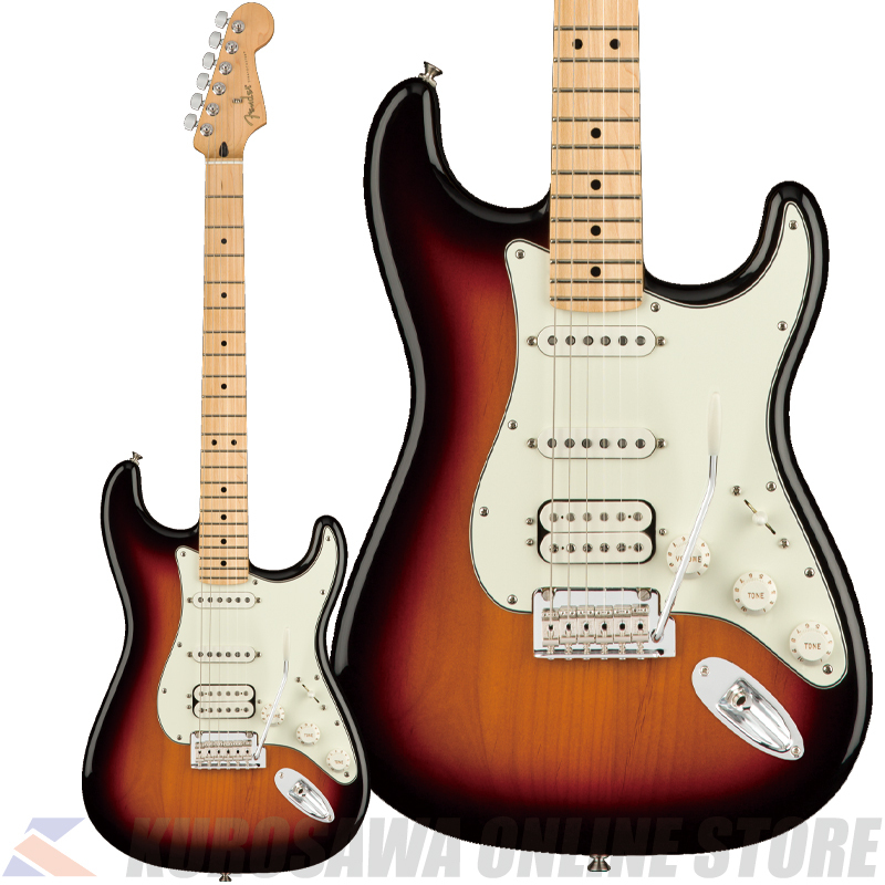 Fender　3-Color　HSS，　エレキギター　Maple　Fingerboard，　Player　Stratocaster?　Sun-