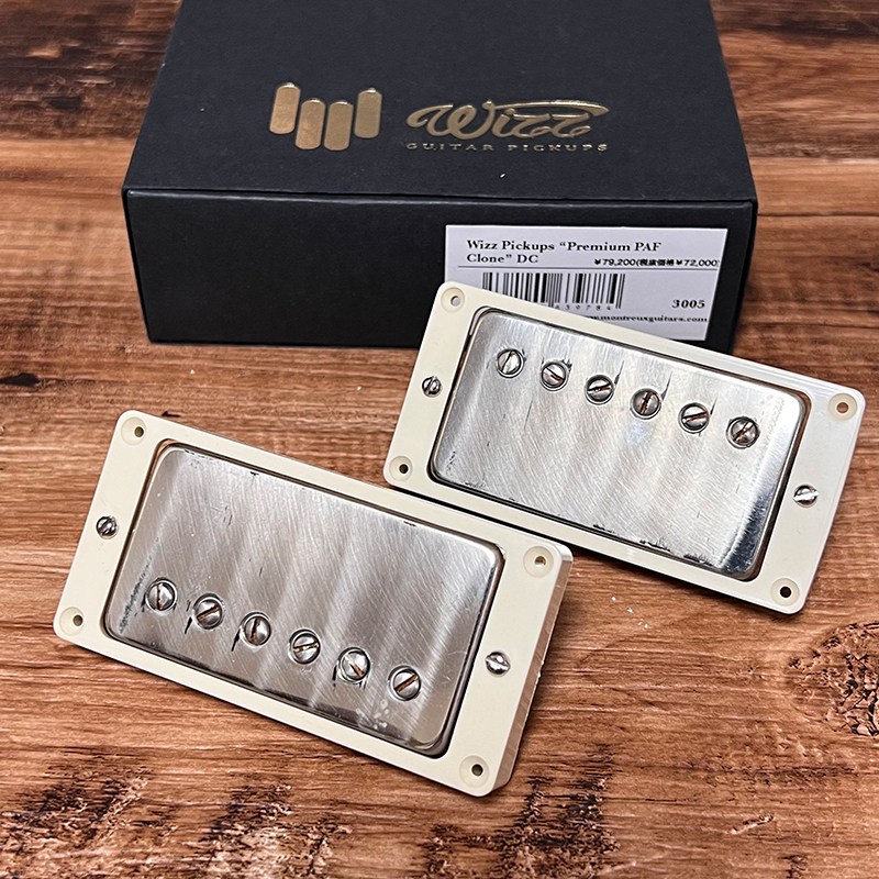 WIZZ Premium PAF Clone Double White with Soldered Nickel Covers