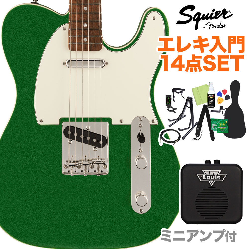Squier by Fender FSR CV '60s Cst Tele CAN GRN 初心者14点セット【ミニアンプ 付き】（新品/送料無料）【楽器検索デジマート】
