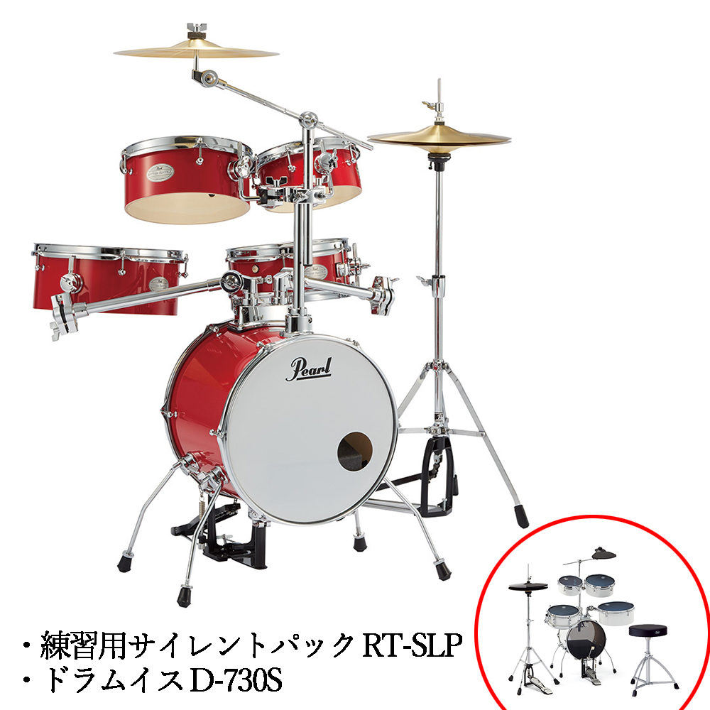 Pearl RT-645N/C #94 サイレントパック+イス付き練習セット【ローン