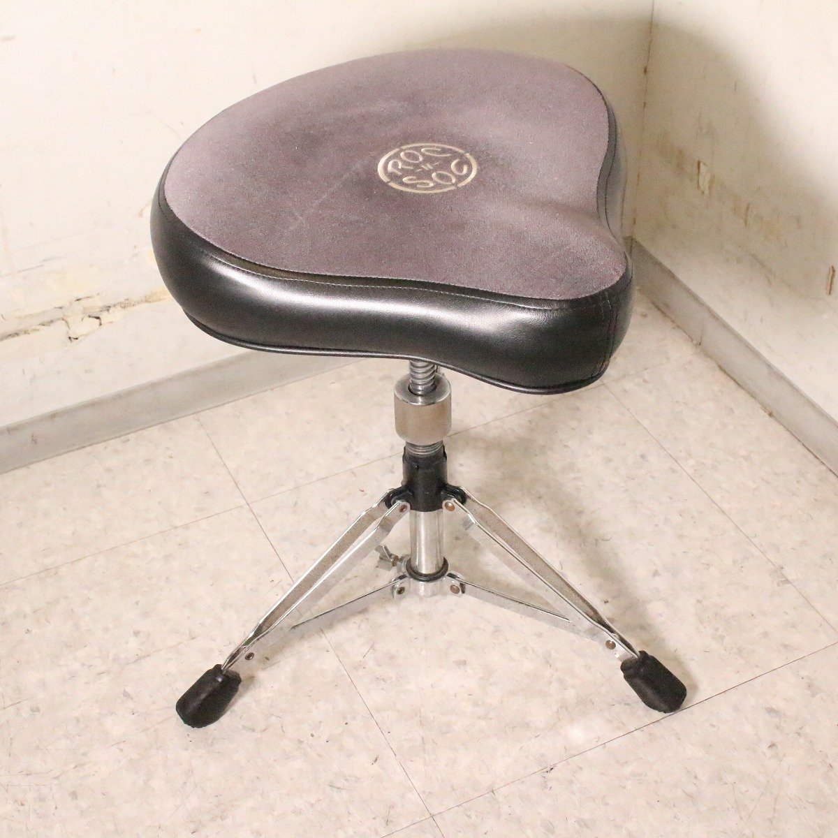 ROC-N-SOC Drum Throne Saddle Type Grey ロックンソック ドラムス