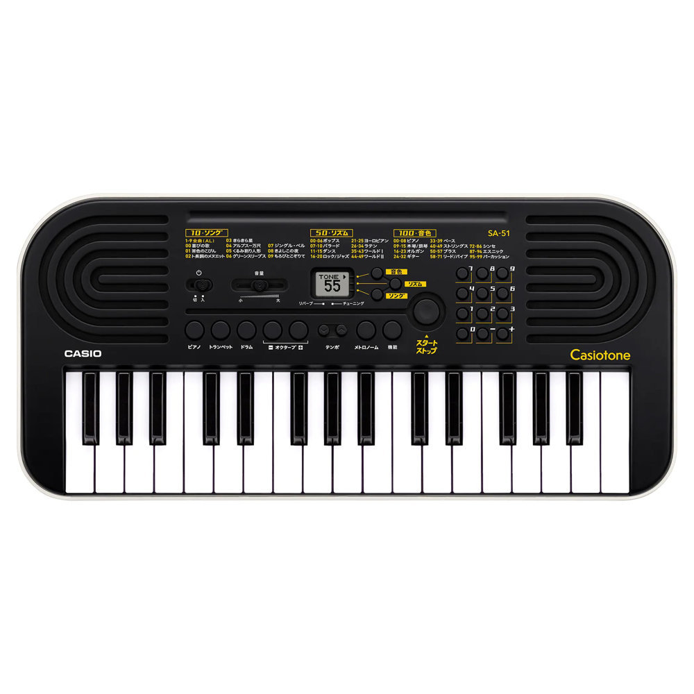 Casio SA-51 Casiotone 32ミニ鍵盤 電子ミニキーボード ブラック（新品/送料無料）【楽器検索デジマート】