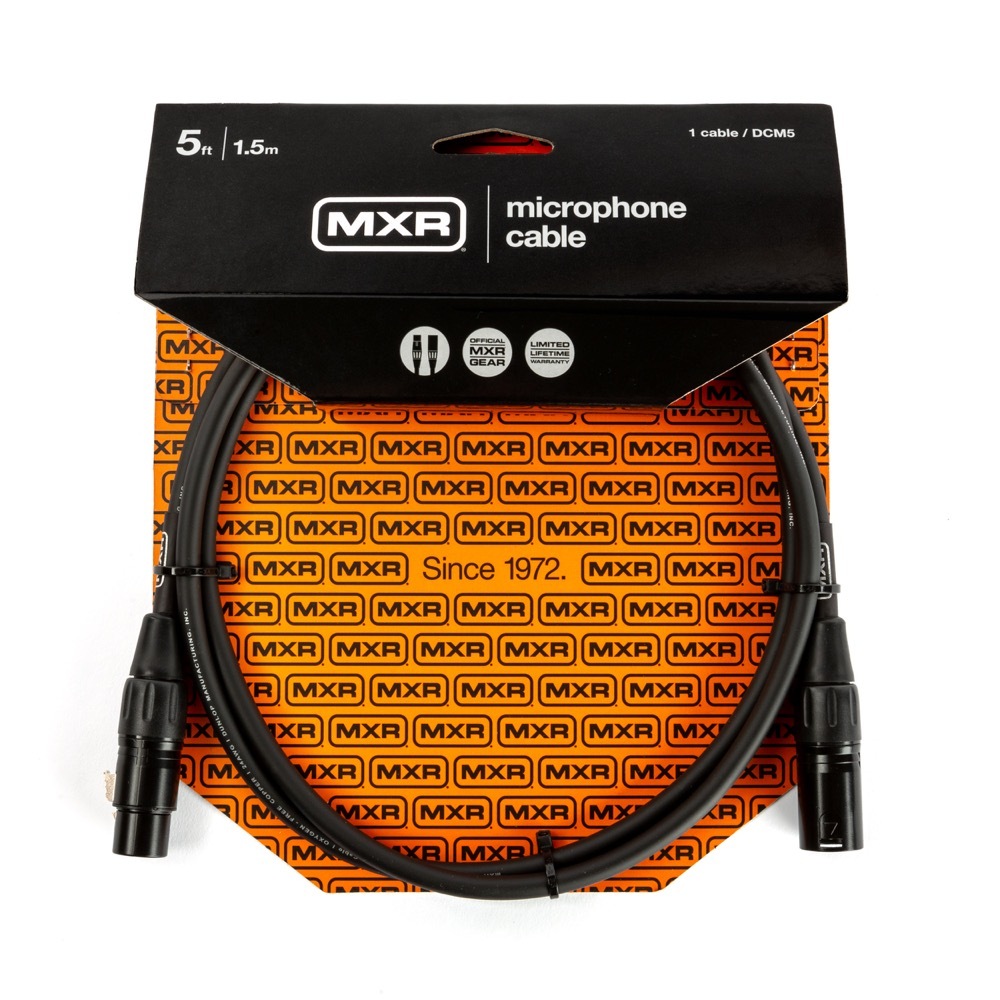 MXR DCM5 5ft Microphone Cable XLRオス－XLRメス マイクケーブル（新品/送料無料）【楽器検索デジマート】