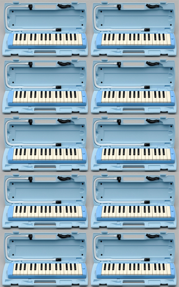YAMAHA P-32E ブルー 鍵盤ハーモニカ ピアニカ 10台セット 唄口・ホース・ケース付（新品/送料無料）【楽器検索デジマート】
