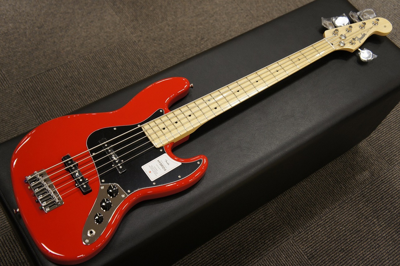Fender MADE IN JAPAN HYBRID II JAZZ BASS V Modena Red（新品/送料 