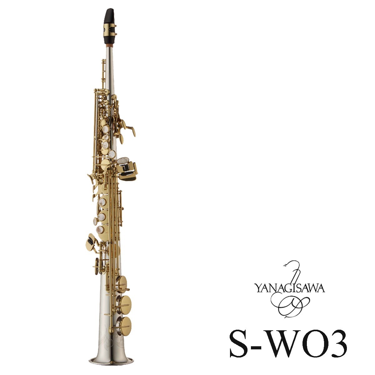 YANAGISAWA S-WO3 ヤナギサワ ソプラノサックス シルバー管 ライト