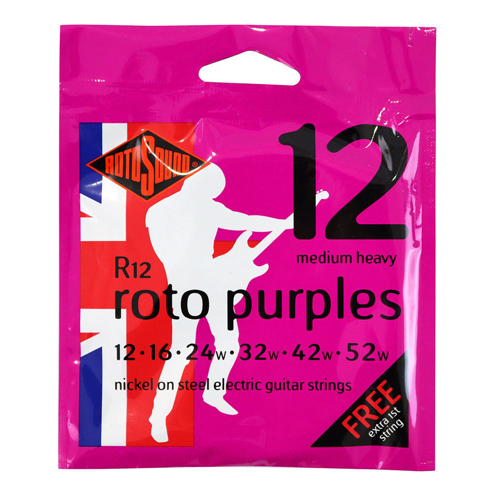 ROTOSOUND R12 Roto Purples NICKEL MEDIUM HEAVY 12-52 エレキギター 弦（新品/送料無料）【楽器検索デジマート】