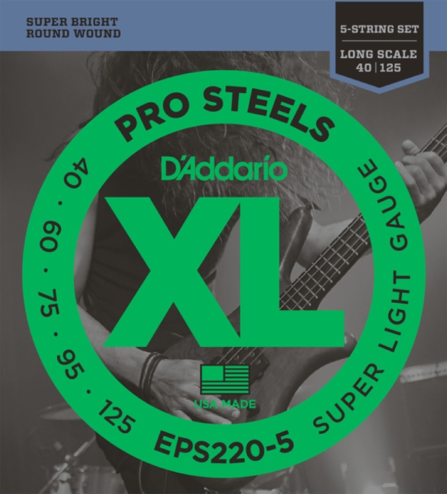 D'Addario ダダリオ EPS220-5 5st/Long 040-125 ベース弦（新品/送料