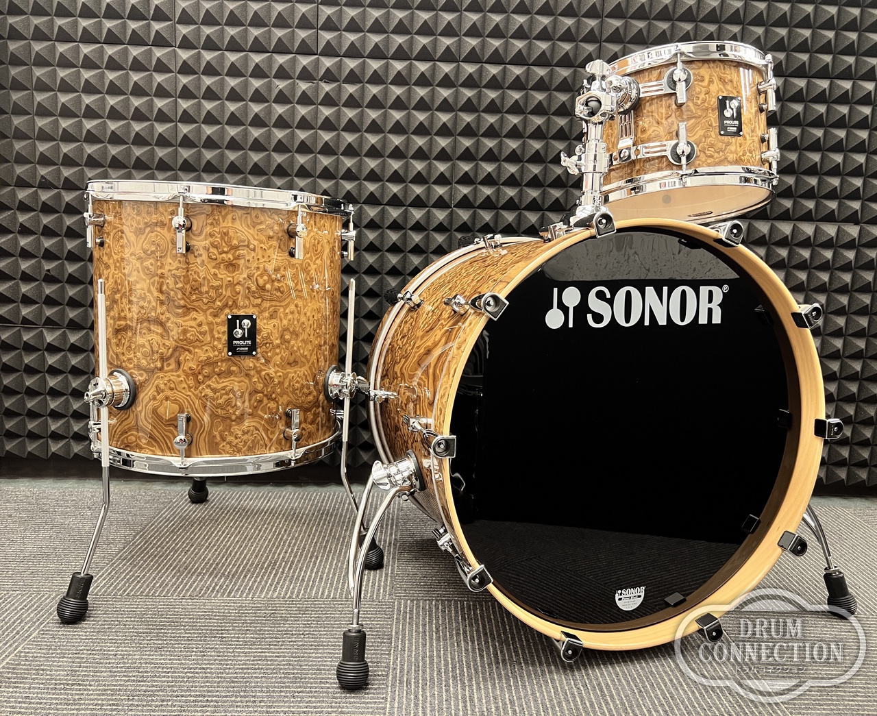 Sonor PROLITE 3pcs -Chocolate Burl- [PL-322WM]（新品）【楽器検索