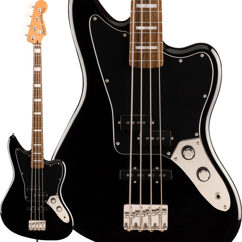 squier jaguar bass black