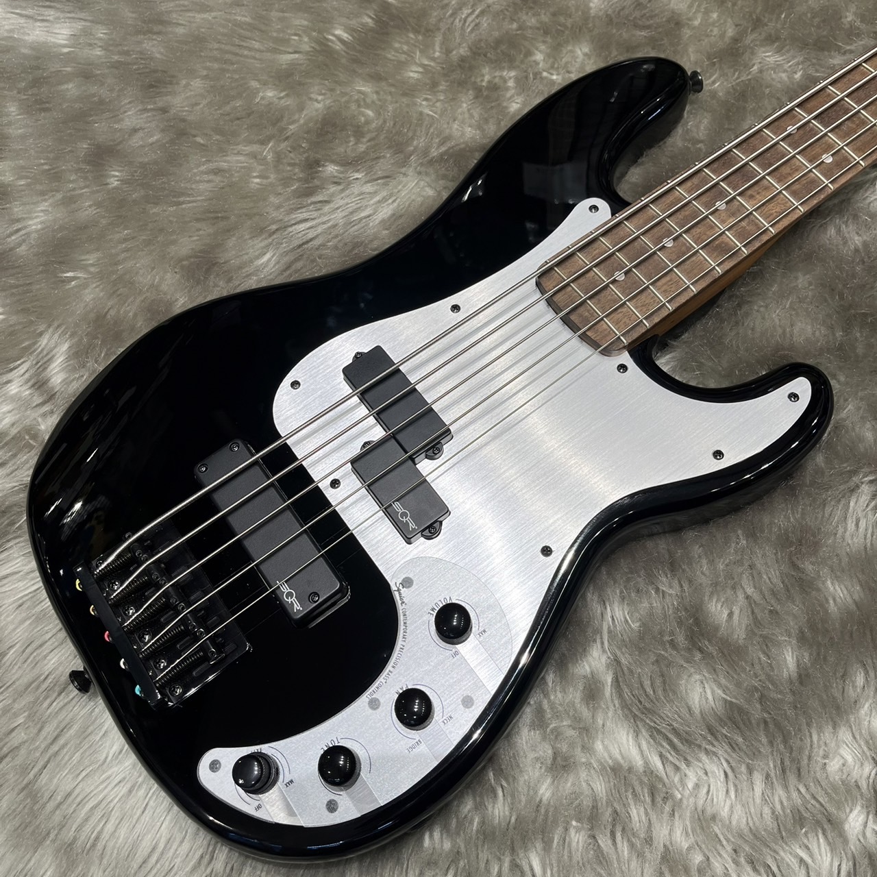 Squier by Fender Contemporary Active Precision Bass PH V Black 5弦