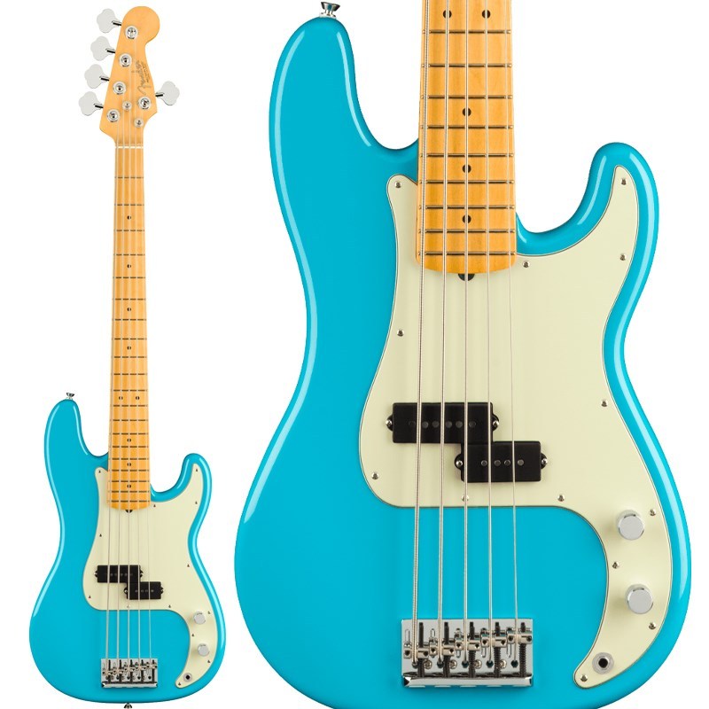 Fender 【入荷待ち、ご予約受付中！】 American Professional II Precision Bass V (Miami Blue /Maple)（新品）【楽器検索デジマート】