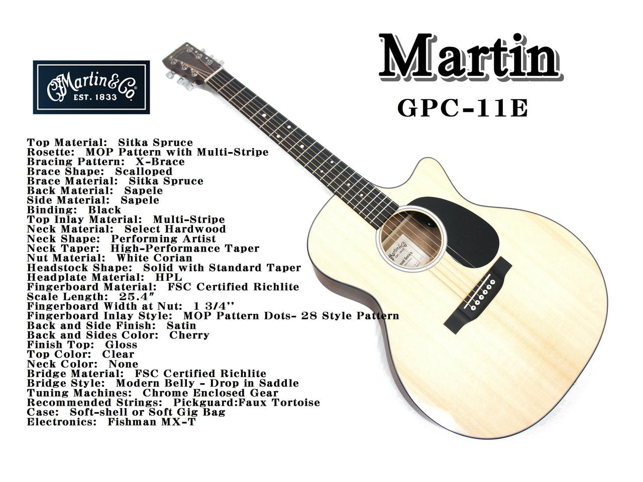 Martin GPC-11E 2269803 エレアコギター マーチン - ギター