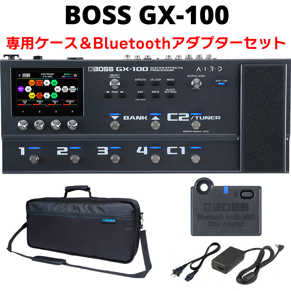 BOSS GX-100 純正ケース&専用Bluetoothアダプターセット マルチ