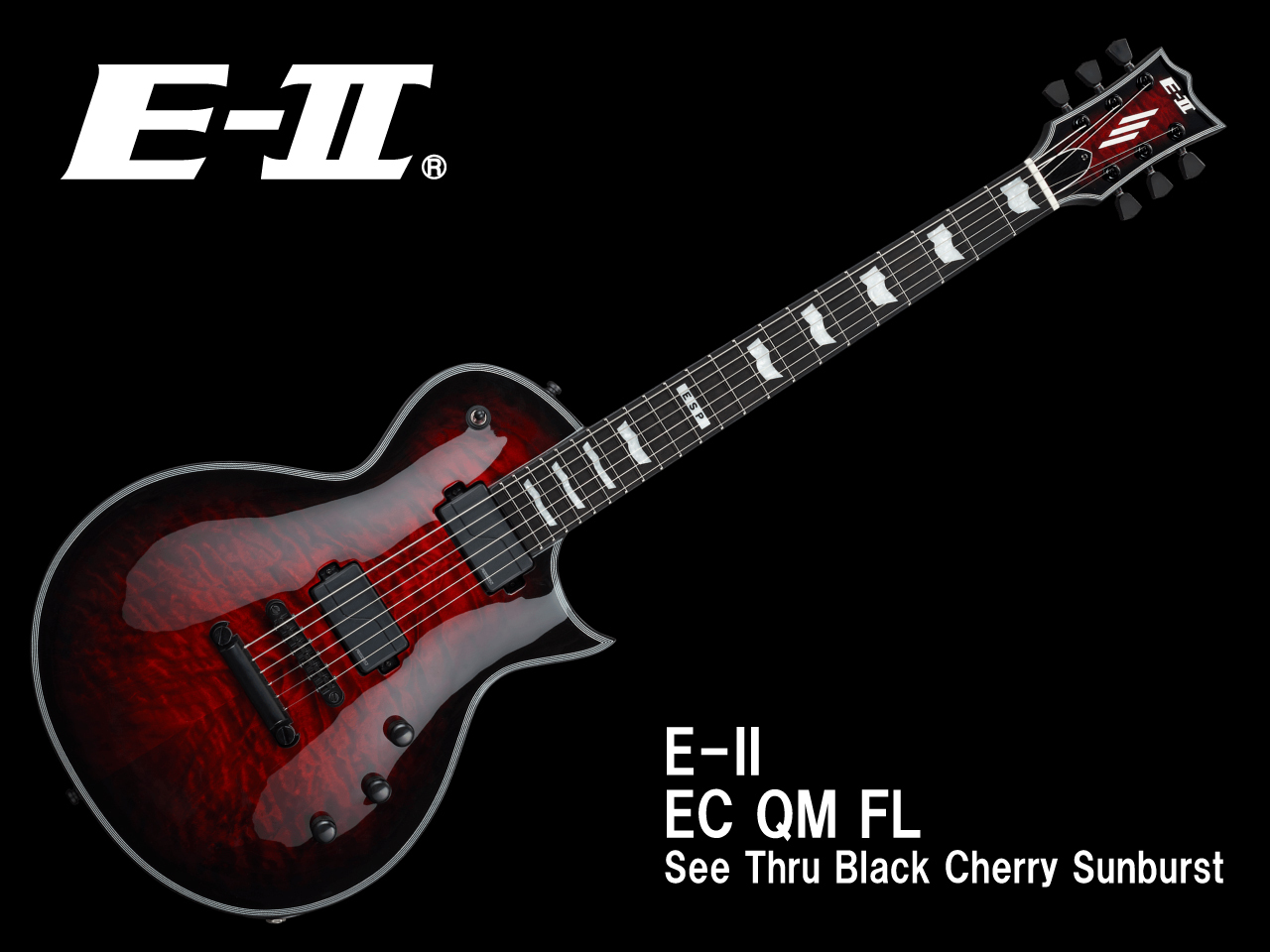 ESP E-II EC-QM See Thru Black Cherry Sunburst - labaleinemarseille.com