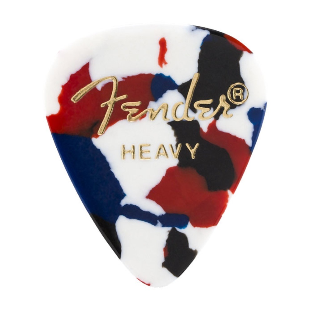 Fender 351 Shape Confetti Heavy ギターピック 12枚入り（新品/送料無料）【楽器検索デジマート】