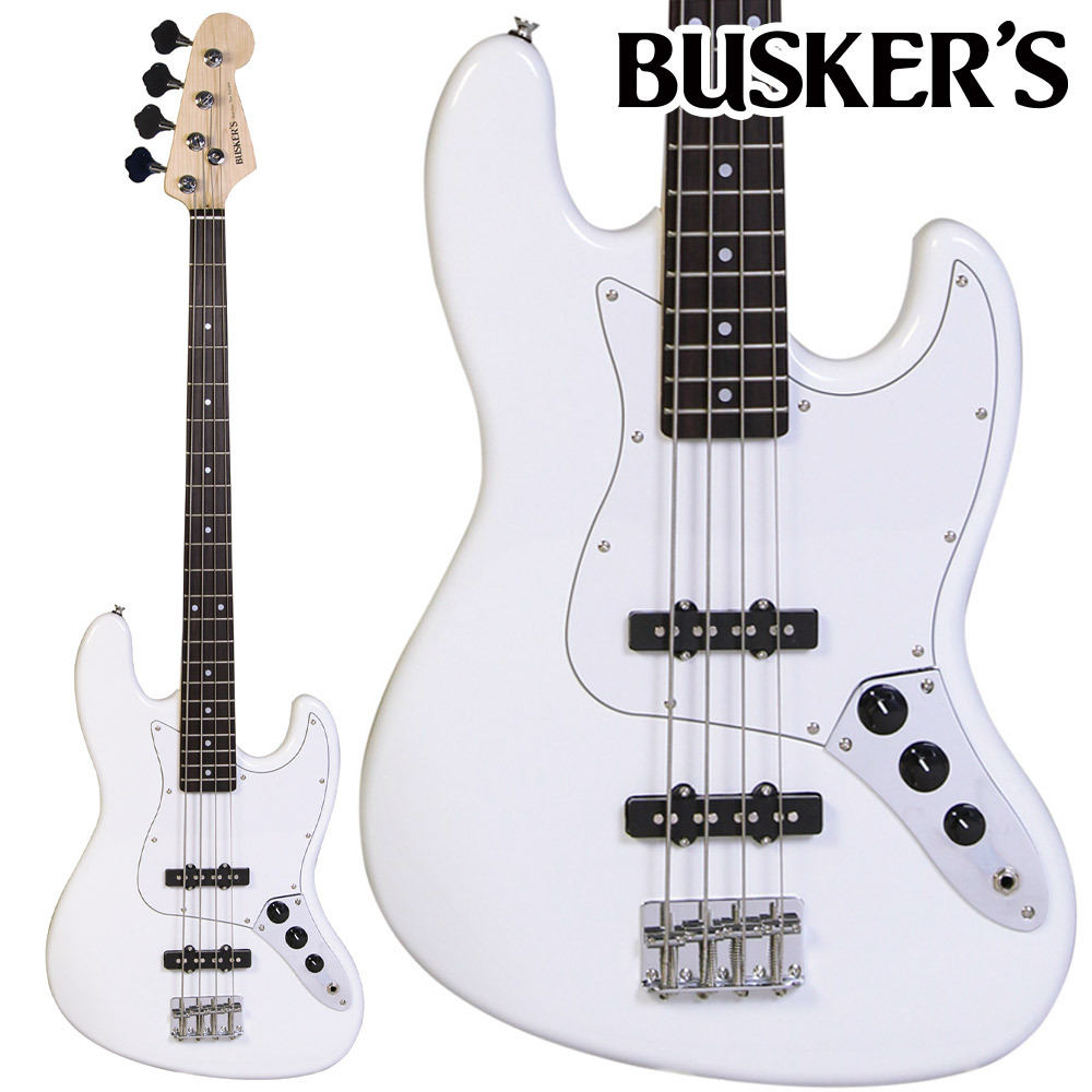 BUSKER'S BJB-STD SWH エレキベース 軽量ボディジャズベース（新品