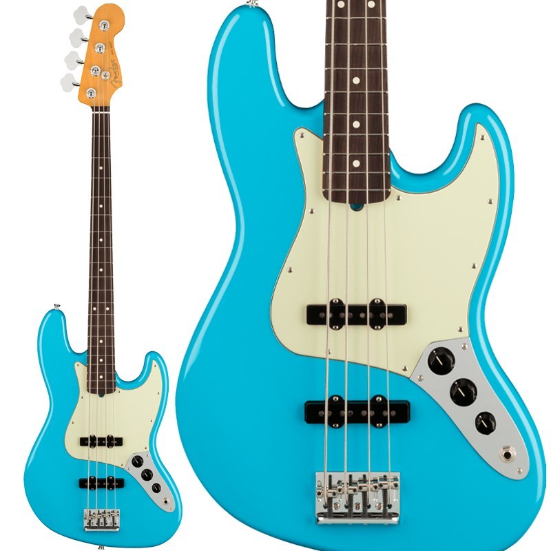 安心の関税送料込み FENDER Fender USA 【入荷待ち、ご予約受付中！】 American Professional II Jazz  Bass LEFT-HAND (Miami Blue/Maple)
