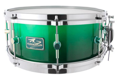 canopus The Maple 6.5x14 Snare Drum Emerald Fade LQ（新品/送料無料