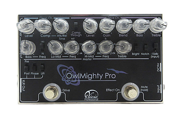 Vivie OwlMighty Pro ベース プリアンプオーバードライブ