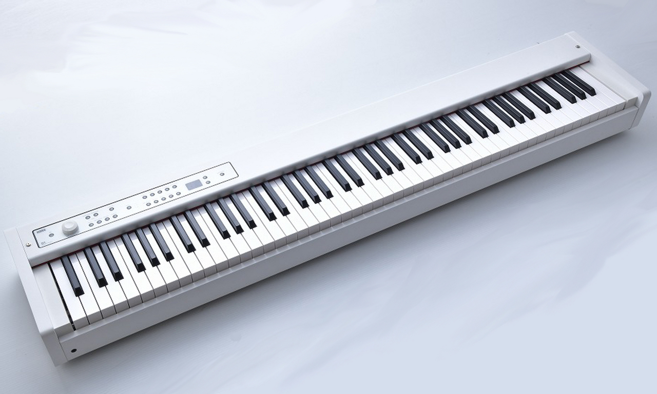 得価豊富なIR12 超美品 KORG D1 電子ピアノ デジタルピアノ 2020年製 自宅 練習 教室 持ち運び コンパクト MIDI IN/OUT端子 高音質 ペダル 椅子付き コルグ