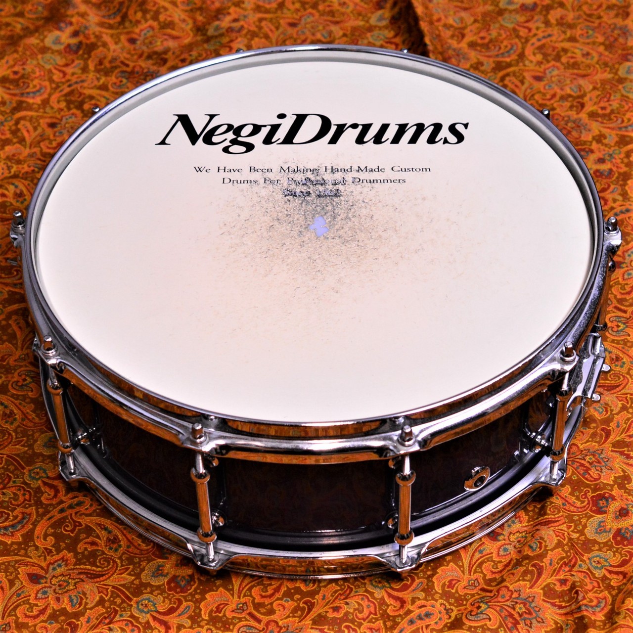 重量約34㎏年代物 NEGI DRUM ネギドラム スティールスネア 14ー5（約13