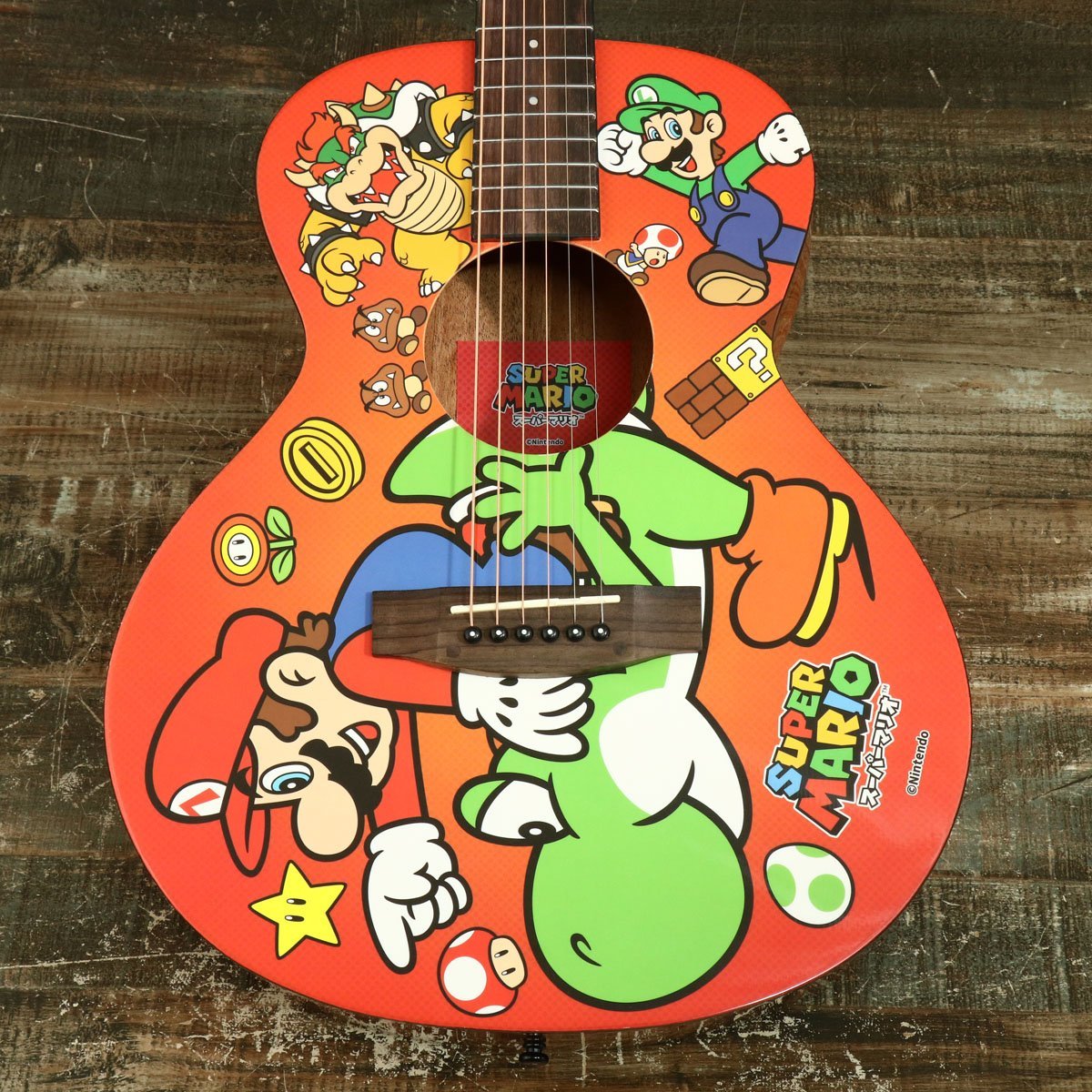 Aria スーパーマリオ ミニアコースティックギター ARIA-151SM