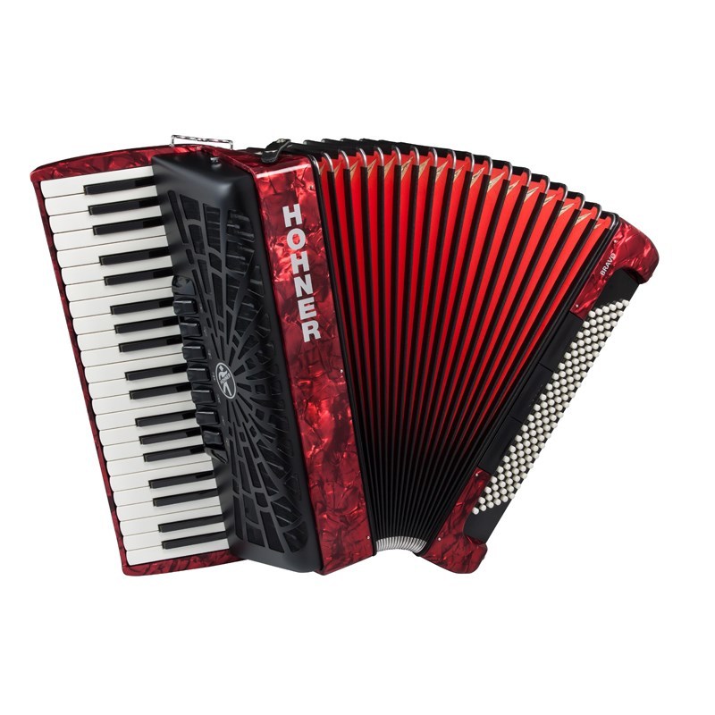Hohner Bravo III 120 RED(1台限定・旧蛇腹カラー超特価)【お取り寄せ