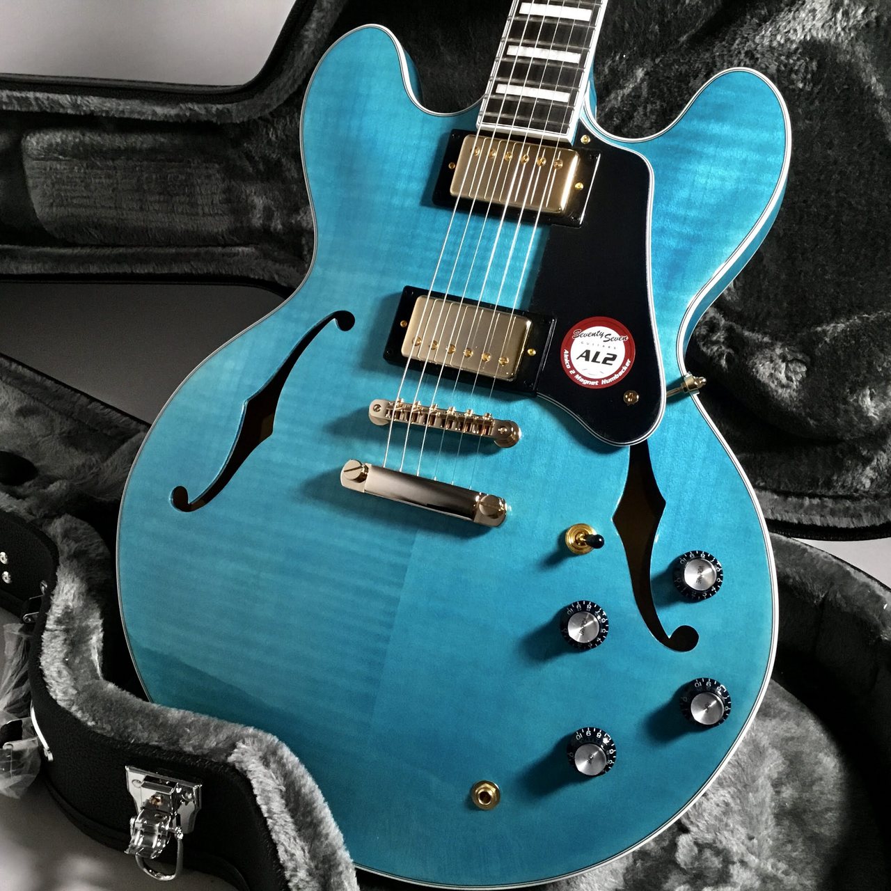 Seventy Seven Guitars 【現物画像】EXRUBATO-CTM-JT / AMB(Aquamarine