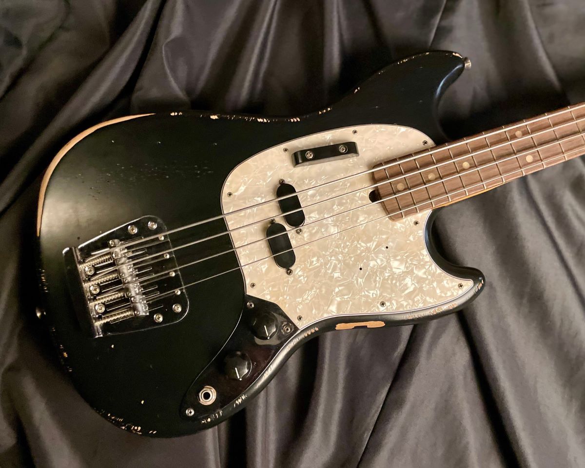 Fender JMJ Road Worn Mustang Bass Black エレキベース ムスタング ...