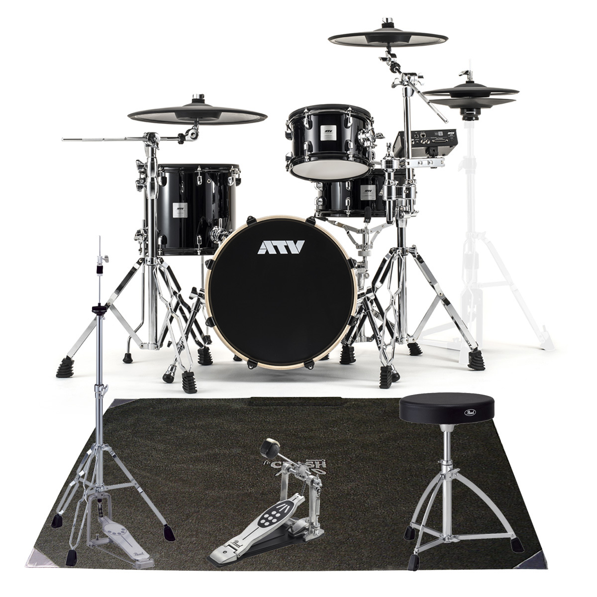 ATV aDrums artist Standard Set ADA-STDSET PEARL製HWとマット セット（新品/送料無料）【楽器検索デジマート】