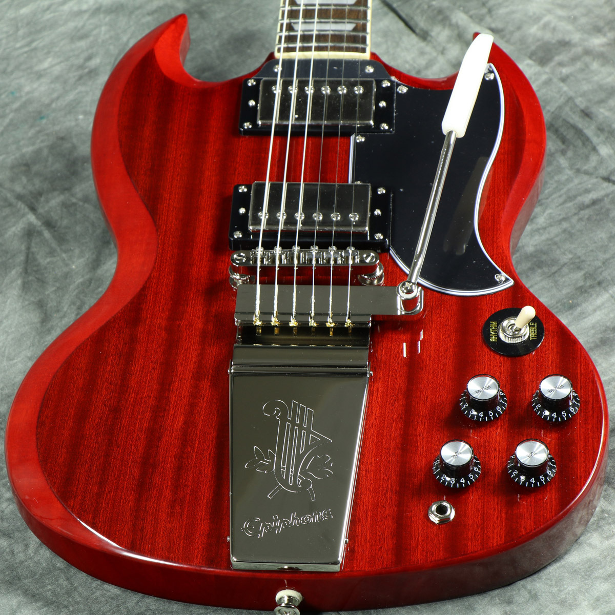 Epiphone Inspired by Gibson SG Standard 61 Maestro Vibrola Cherry ...