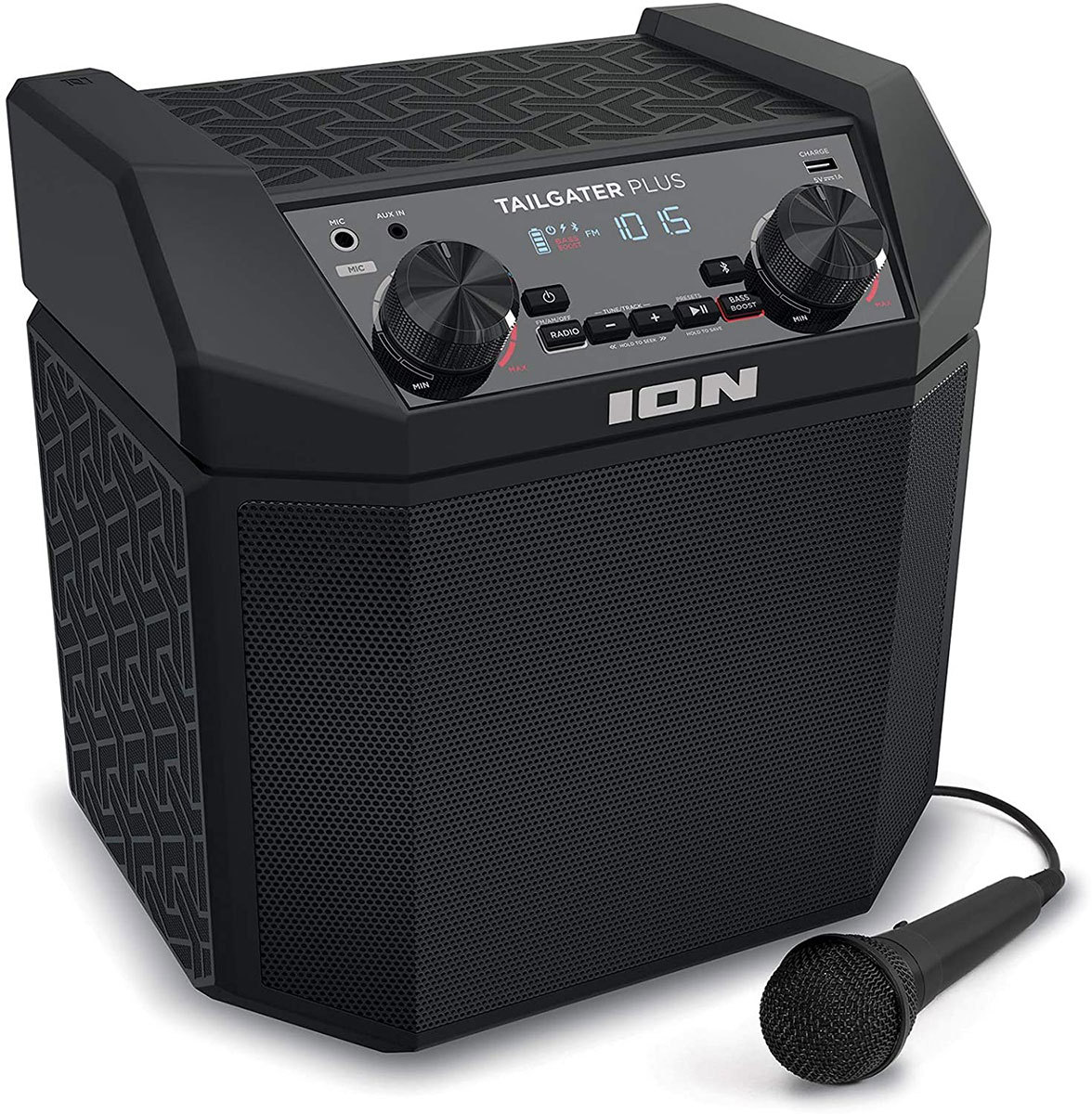 ION Tailgater Plus Bluetooth対応スピーカー 低音強化機能搭載 50時間