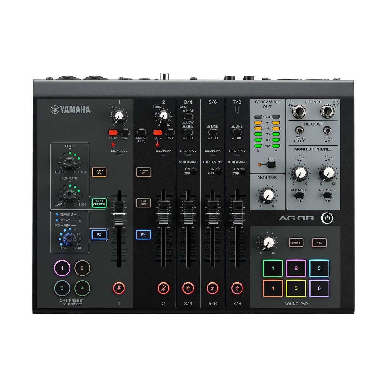 YAMAHA AG08 Live Streaming Mixer ブラック（新品/送料無料）【楽器