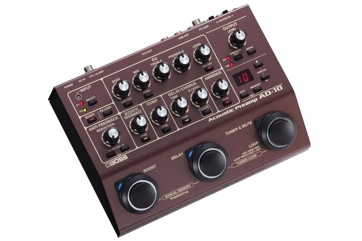 BOSS AD-10 Acoustic Preamp ボス アコースティックプリアンプ AD10 ...