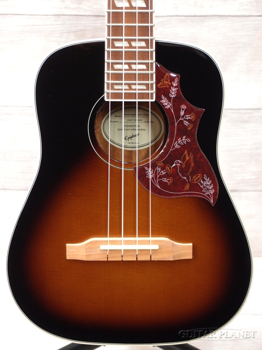 Epiphone Hummingbird Ac/El Ukulele Tenor TS 【ハミングバード