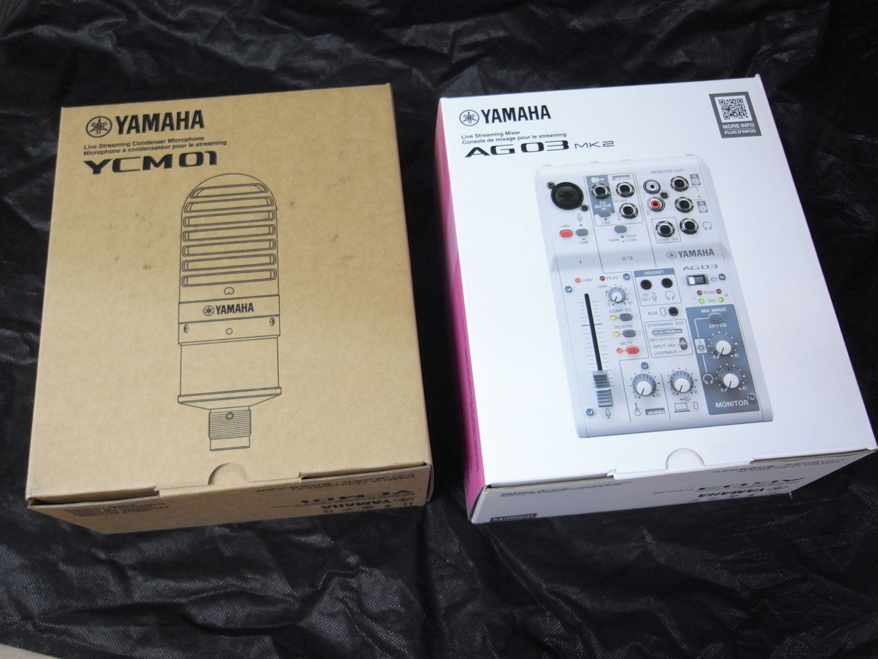 YAMAHA AG03MK2&YCM01セット・ライブストリーミングミキサー